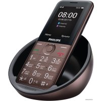 Кнопочный телефон Philips Xenium E331 (коричневый)