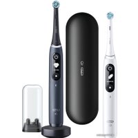 Комплект зубных щеток Oral-B iO 7 Duo (черный/белый) 4210201363040
