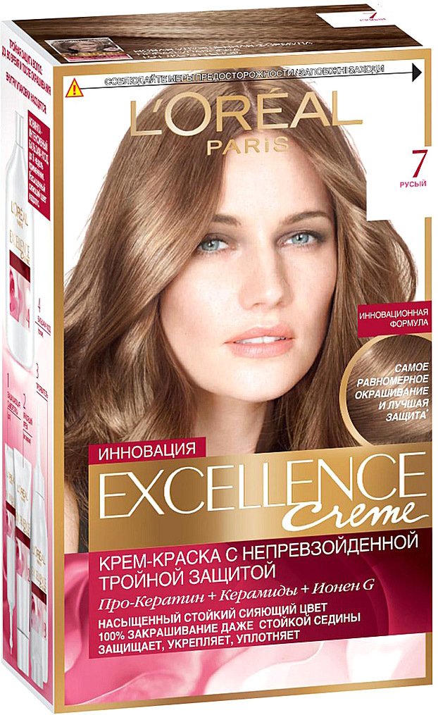 

Крем-краска для волос L'Oreal Excellence 7.0 Русый