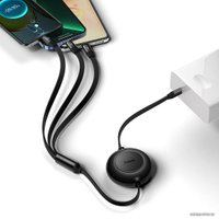 Кабель Baseus Bright Mirror One-For-Three Retractable Data Cable USB-C - M+L+C 100W CAMJ010201