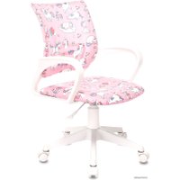 Компьютерное кресло Бюрократ Burokids 1W (розовый единороги/пластик белый)
