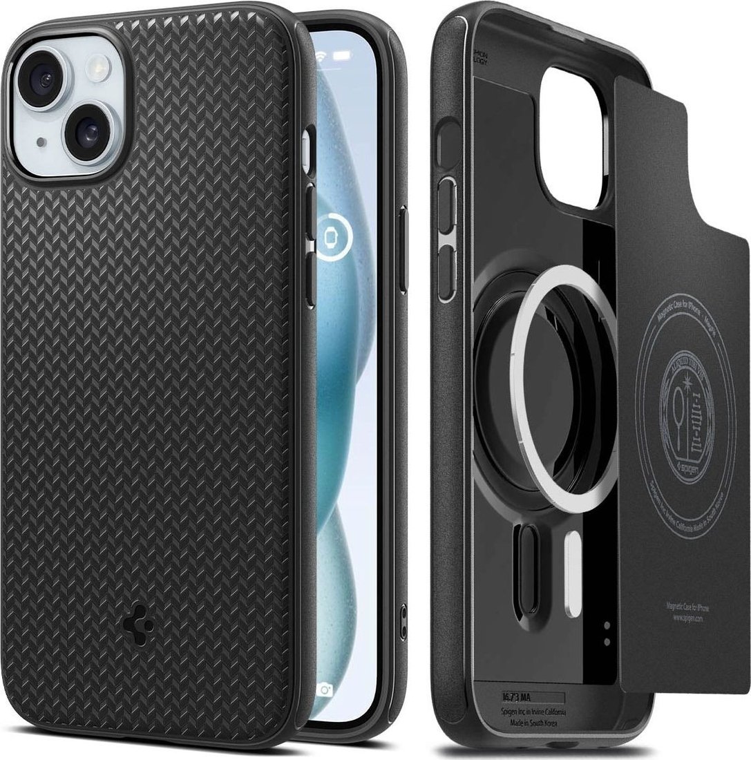 

Чехол для телефона Spigen Mag Armor (MagFit) для iPhone 15 Plus ACS06671 (черный)