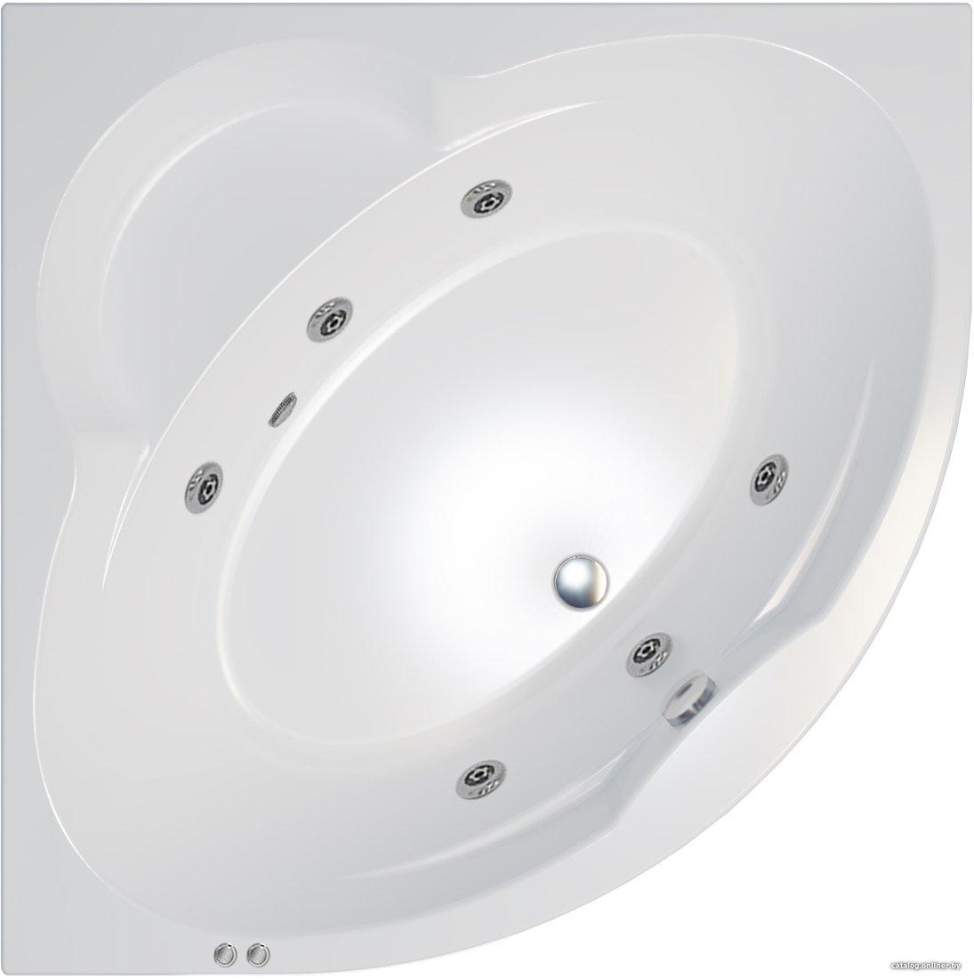 Ванна Triton Троя 150x150 Экстра Базовая Flat (с гидромассажем)