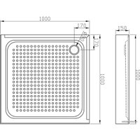 Душевой поддон Erlit ER 100 H 100x100