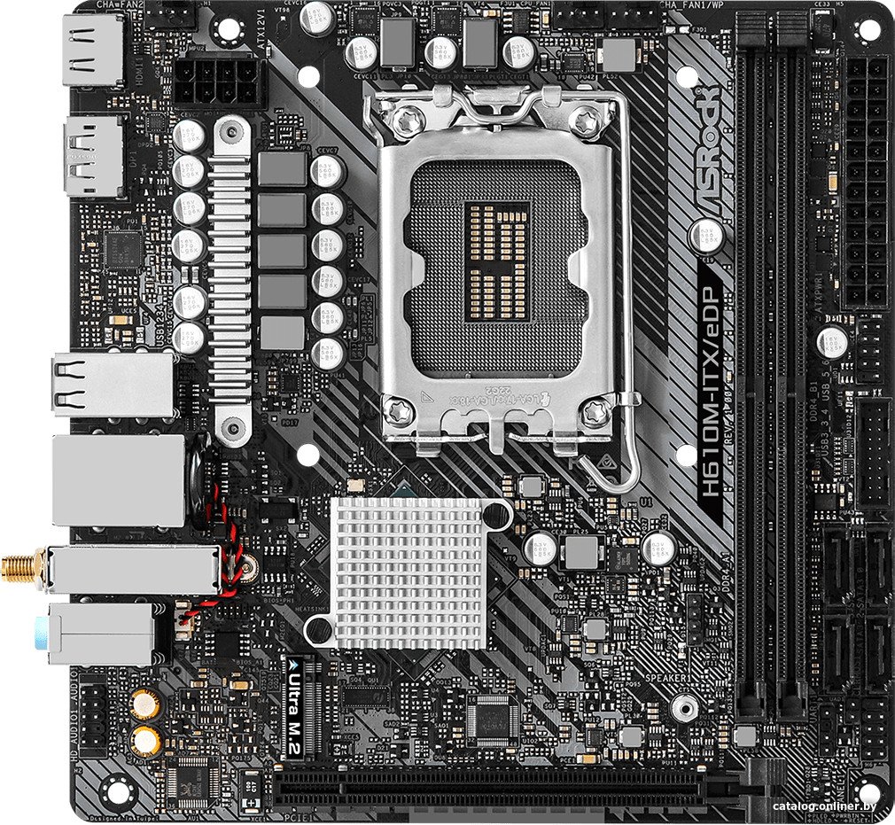 Материнская плата ASRock H610M-ITX/EDP