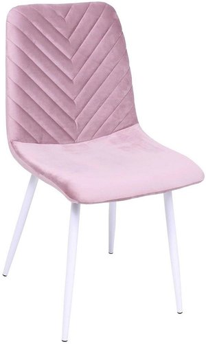 AksHome Violin (пыльная роза велюр/белый)