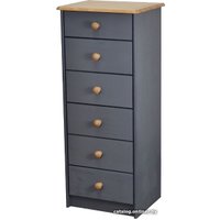 Комод Диприз Ром 6 ящиков Д 20035.3 (серый воск/антик)