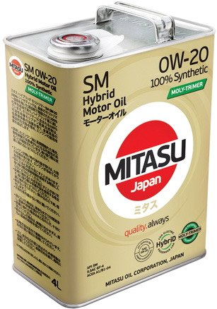 Моторное масло Mitasu MJ-M02 0W-20 4л