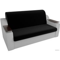 Диван Лига диванов Сенатор 100717 100 см (черный/белый)