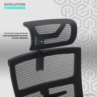 Офисное кресло Evolution Fishbones (черный)