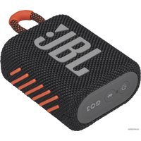 Беспроводная колонка JBL Go 3 (черный/оранжевый)