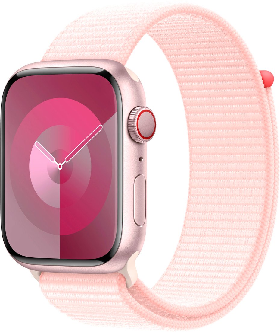 

Ремешок Apple Sport Loop MT5F3 (45 мм, светло-розовый, размер R)