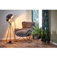 Интерьерное кресло Halmar Volker (темно-серый/черный)