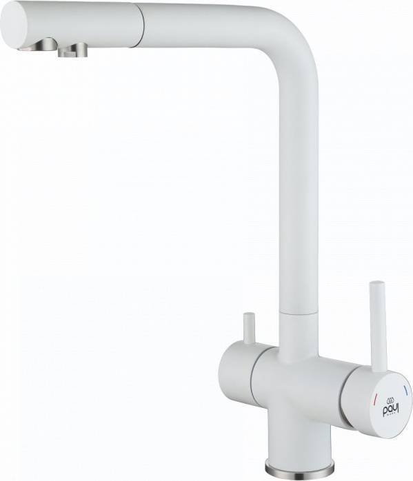 

Смеситель Paulmark Skalen Sk213020-431 (белый матовый)