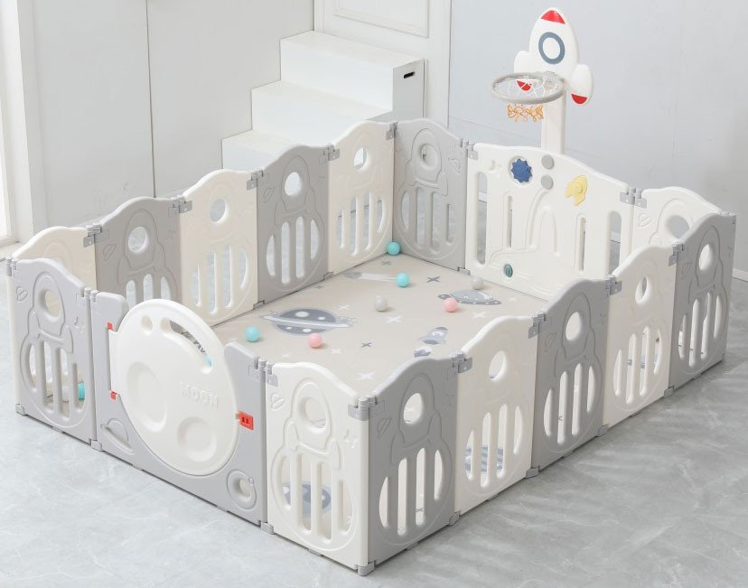 

Игровой манеж UNIX kids SUPREME Space 200x200 Grey