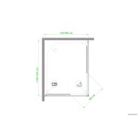 Душевой уголок Royal Bath RB1295HPD-T-BL 95х120