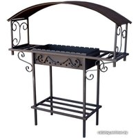 Мангал для дачи ComfortProm Асгард с крышей стационарный