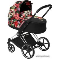 Универсальная коляска Cybex Priam III FE (spring blossom dark, шасси сhrome black)