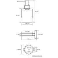 Дозатор для жидкого мыла Bemeta Coral 158109102