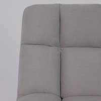 Интерьерное кресло AksHome Grande (серая ткань Linen Fabric-11/черный)