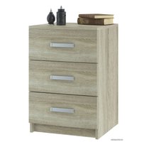 Комод НК-Мебель Лофт 420 с 3-мя ящиками 72230011 (дуб сонома)