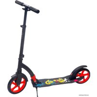 Двухколесный подростковый самокат Indigo Go IN049 (черный/красный)