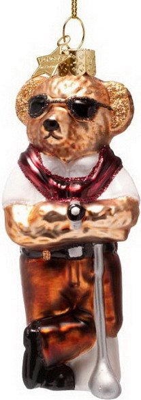 

Елочная игрушка Vondels Мишка гольфист 4250999110037