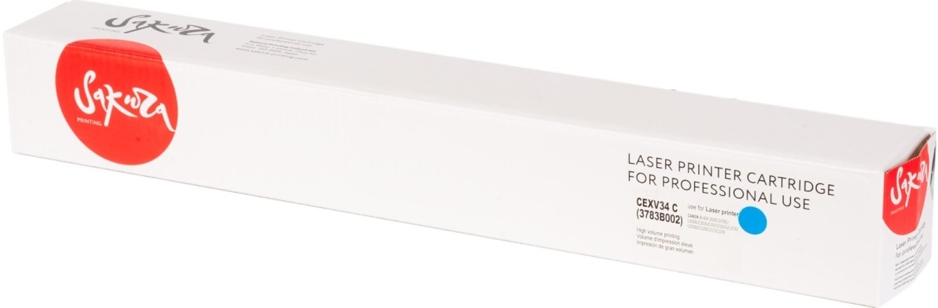 

Картридж Sakura Printing SACEXV34C (аналог Canon C-EXV34)