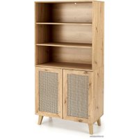 Книжный шкаф Halmar Borneo Reg-1 (дуб артизан/черный)