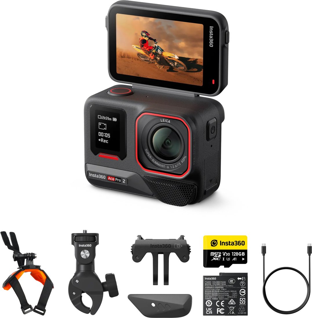 

Экшен-камера Insta360 Ace Pro 2 (Motorcycle Bundle)