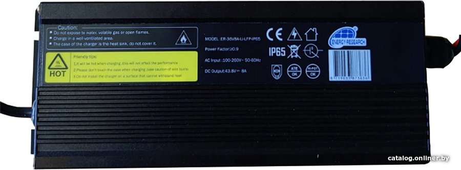 Зарядное устройство Energy Research 36V 8A IP65 Lithium-LiFePO4 Charger