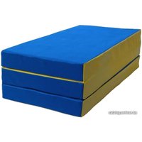 Cпортивный мат КМС №4 складной 150x100x10 (синий/желтый)