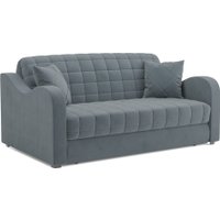 Диван Мебель-АРС Аккордеон Барон №4 ППУ 180x200 (велюр серый/синий HB-178/26)