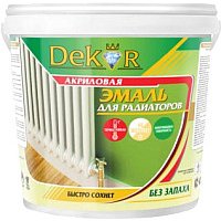 Эмаль Dekor для радиаторов акрил 0.8 кг (белый)