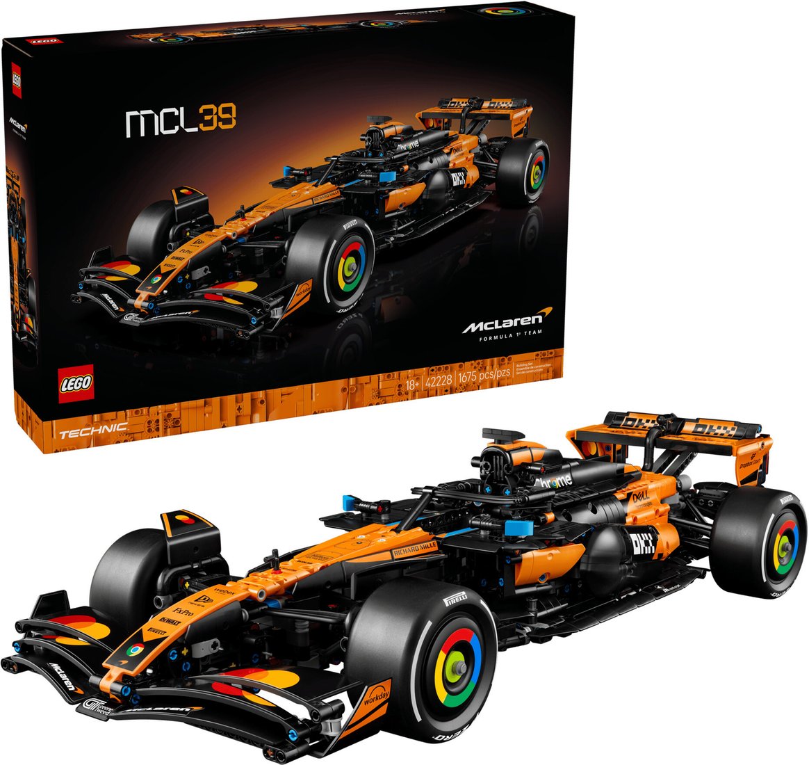 Конструктор LEGO Technic 42228 McLaren MCL39 F1 Car