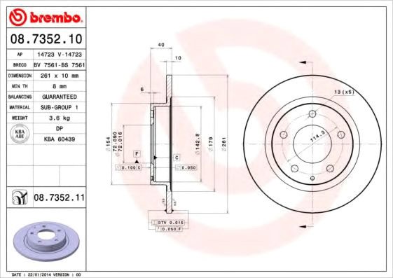 

Brembo 08735210