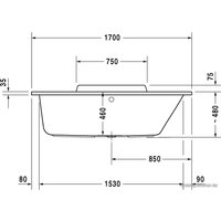 Ванна Duravit DuraStyle 170x75 (700297)