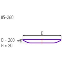 Набор тарелок NiNaGlass Фламинго 85-175-26 4840162559 (2шт)