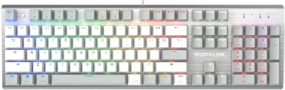 

Клавиатура A4Tech Fstyler FS100 Neon (серебристый/серый)