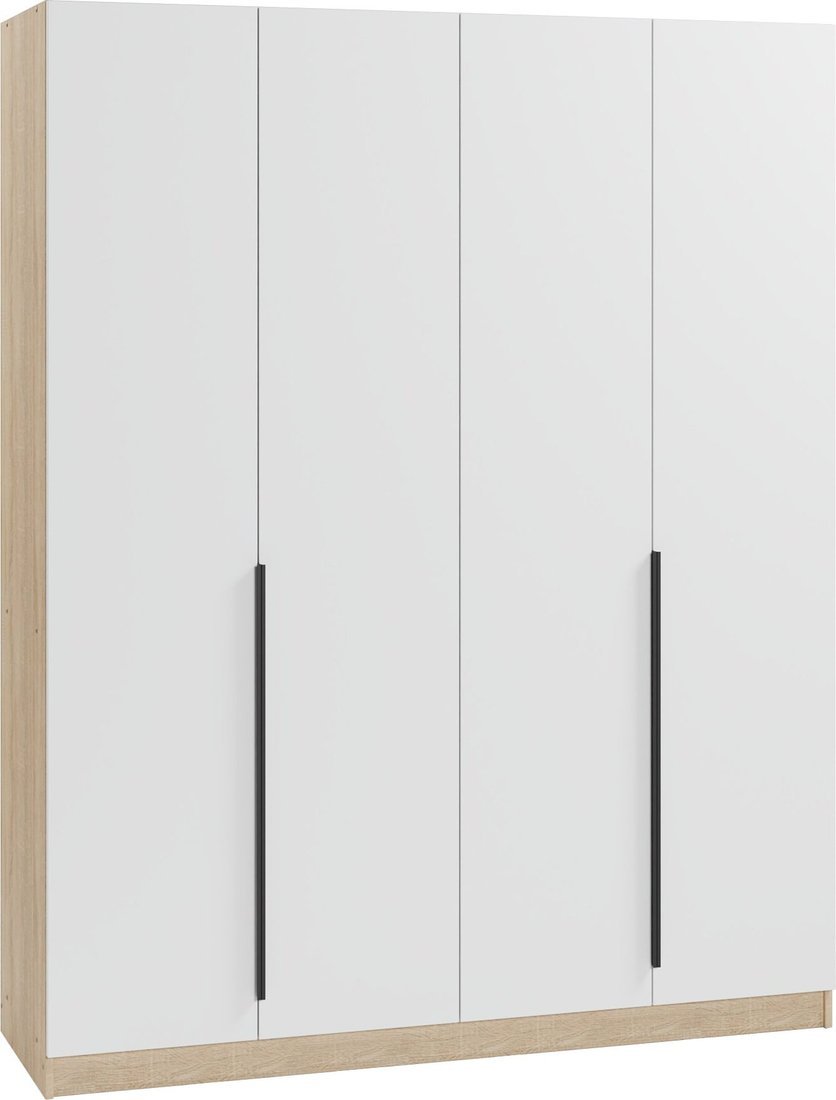 

Шкаф распашной Soma Lord Black 160x200 (дуб сонома/белый)