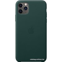 Чехол для телефона Apple Leather Case для iPhone 11 Pro Max (зеленый лес)
