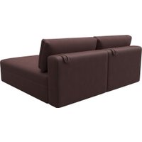 Угловой диван Лига диванов Лига-060 НПБ угол универсальный 129503 (замша Joly 09 бордовый)