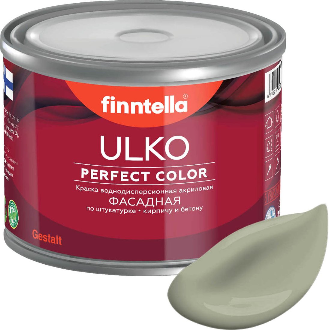 

Краска Finntella Ulko Suojaa F-05-1-1-FL024 0.9 л (зеленый)