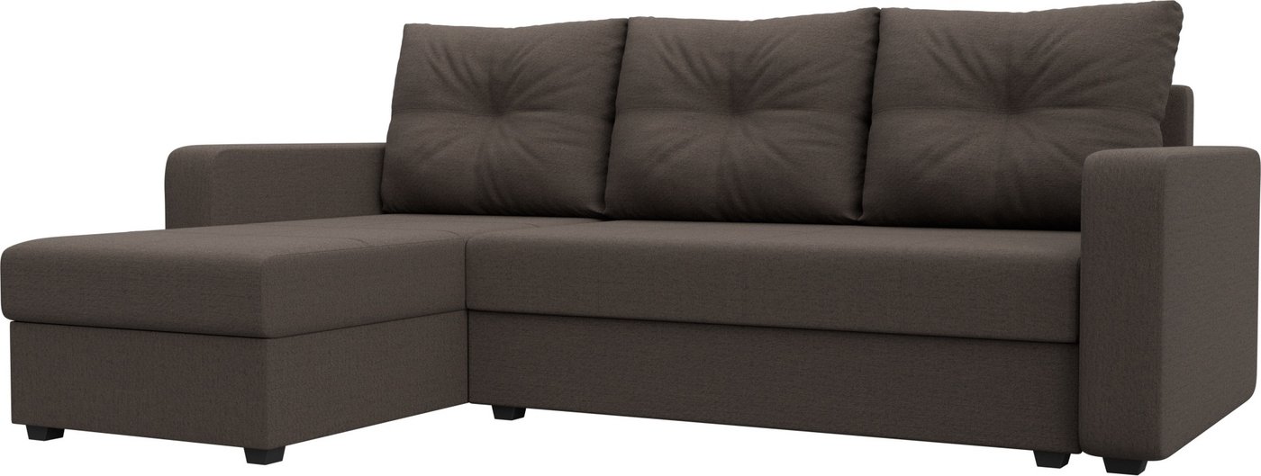 

Угловой диван Лига диванов Ливерпуль Лайт левый 125986L (рогожка амур коричневый)