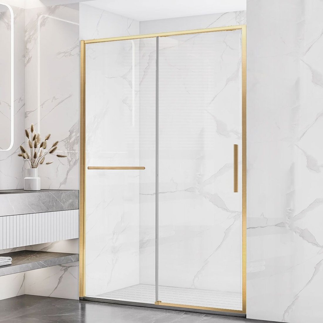 Душевая дверь Vincea Slim Soft VDS-1SS110CLG
