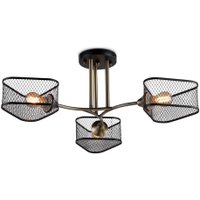 Люстра средней высоты Ambrella light Traditional TR80171/3 SB/BK (бронза/черный)