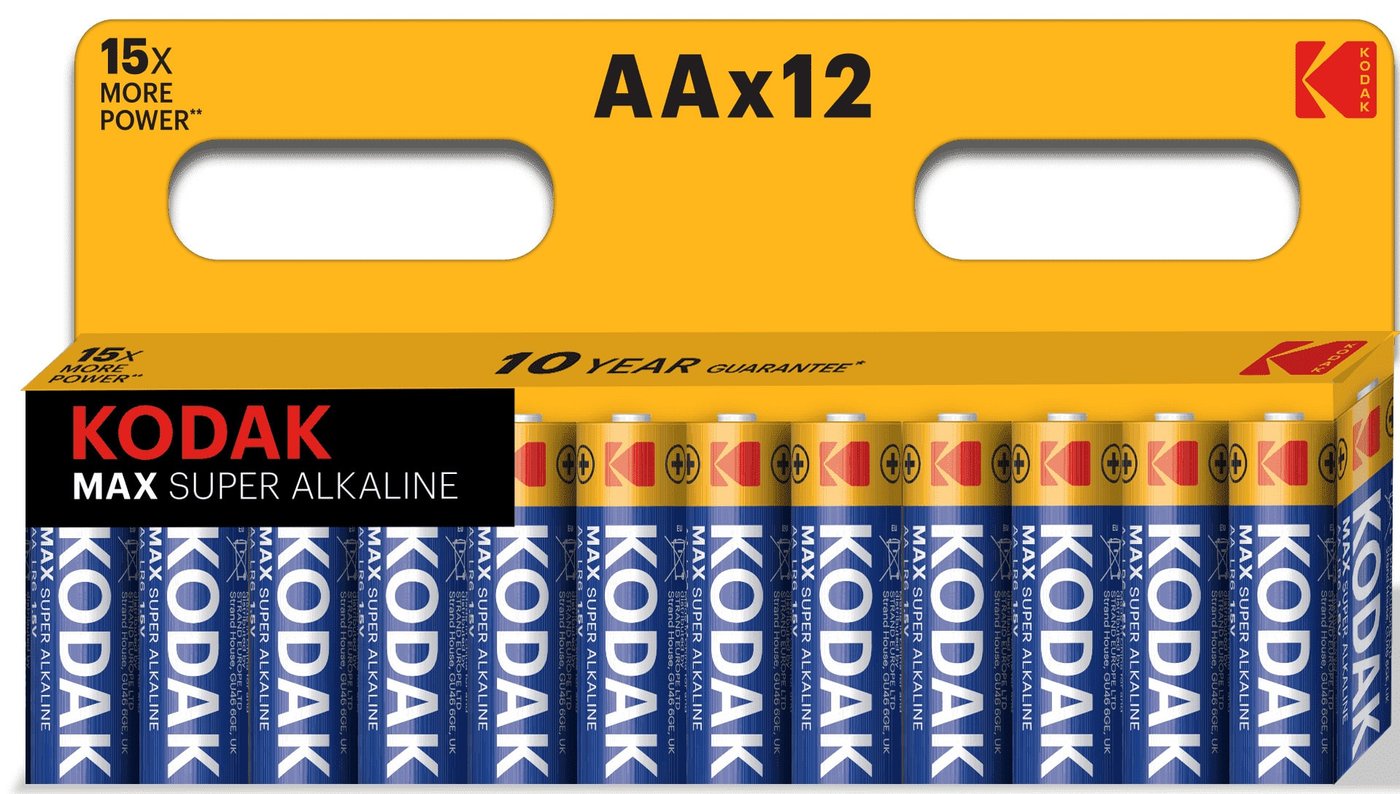 

Батарейка Kodak Max super alkaline LR6 BL-12 Б0008961