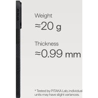 Чехол для телефона Pitaka Ultra-Slim для iPhone 17 (600D Black/Grey Twill) в Барановичах
