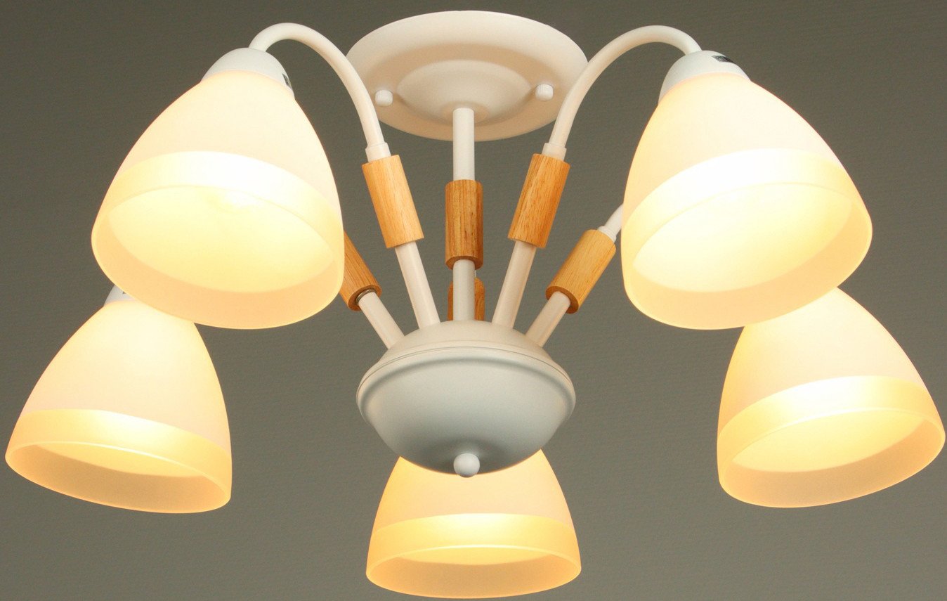 

Люстра средней высоты BayerLux Нельсен 10352904 (белый)