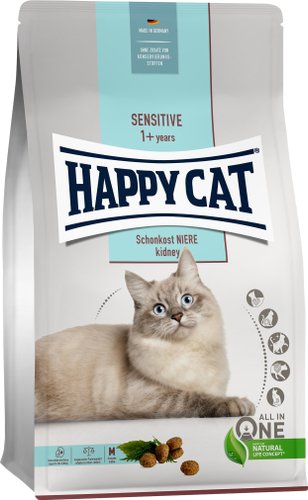 Сухой корм для кошек Happy Cat Sensitive Schonkost Niere 31/20 с птицей и травами 4 кг